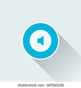 volume icon with long shadow