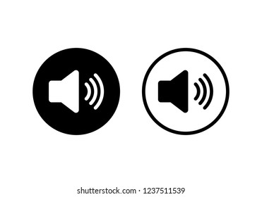 Volume icon. Loudspeaker icon vector