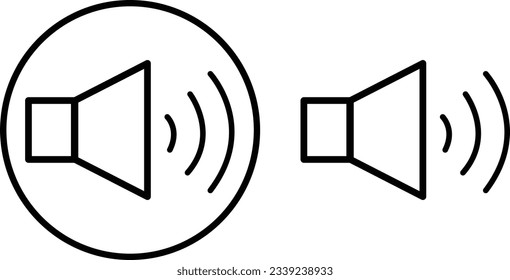 The volume icon is an online audio speaker for apps and websites. Vector speaker icon. Vector of postal icon symbols. a symbol for a computer website and a mobile vector.