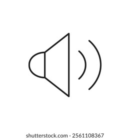 Volume icon Outline vector line symbol