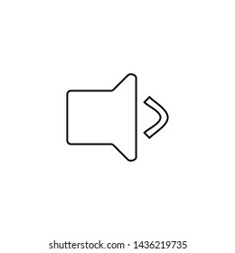 Volume icon. Player button sign