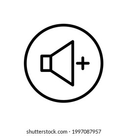 Volume up icon with rounded style