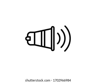 Volume icon set. Collection of high quality outline web pictograms in modern flat style. Black Volume symbol for web design and mobile app on white background. Line logo EPS10