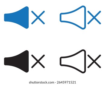 Ícone de volume definido. Volume sólido e conjunto de ícones de linha. ilustração vetorial. eps arquivo.