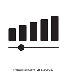 volume icon set. vector icon flat illustration on white background