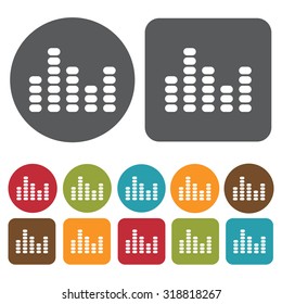 volume icon set. Vector Illustration eps10. 
