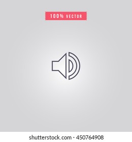 volume icon. volume sign