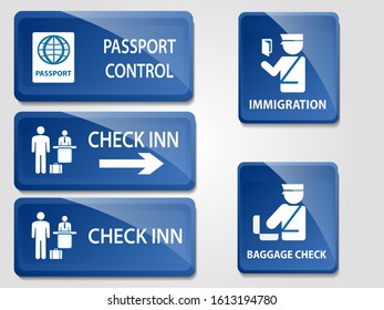 Volume Icon Or Sign Pointers For Navigation In Airport. Professional Graphic Vector Illustration Optimized For Large And Small Size. Isolated On White Background.