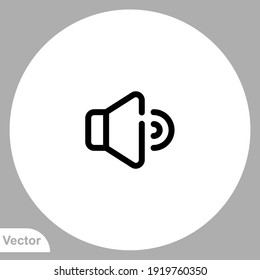 Volume icon sign vector,Symbol, logo illustration for web and mobile