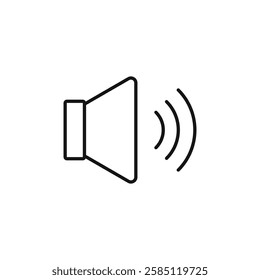 Volume icon. simple thin line vector icon