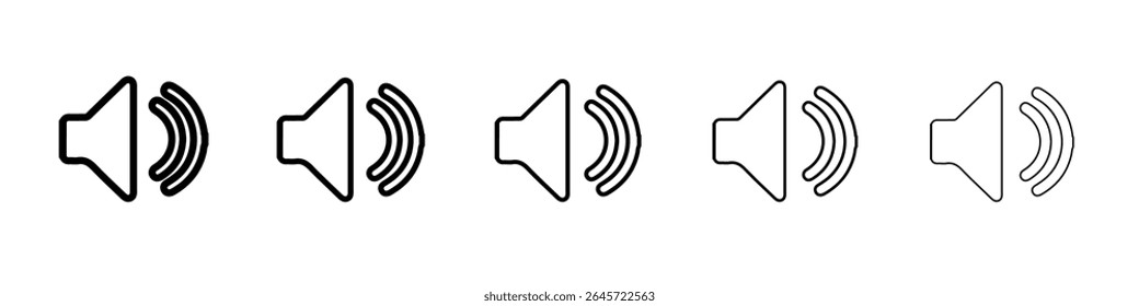 ícone de volume logotipo simples de estrutura de tópicos de vetor