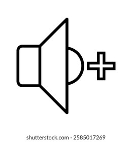 Volume icon. Sound symbol icon, listen, tone for application