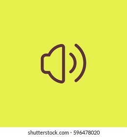 Volume icon. Sound vector