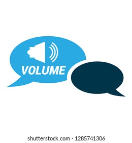 volume icon - speech bubble,tag,sign,label,sticker.Designed for your web site design, logo, app, UI