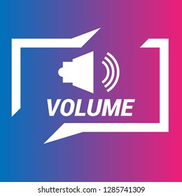 volume icon - speech bubble,tag,sign,label,sticker.Designed for your web site design, logo, app, UI