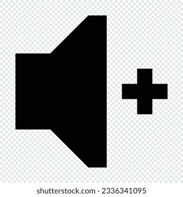 Volume Up icon. Suitable for website UI design