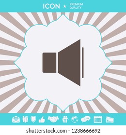 Volume icon symbol. Graphic elements for your design