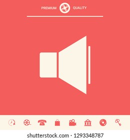 Volume icon symbol. Graphic elements for your design