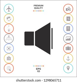 Volume icon symbol. Graphic elements for your design