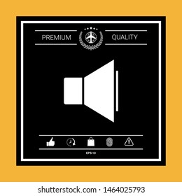 Volume icon symbol. Graphic elements for your design