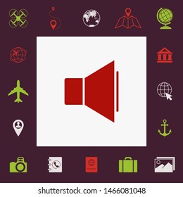 Volume icon symbol. Graphic elements for your design