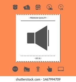 Volume icon symbol. Graphic elements for your design