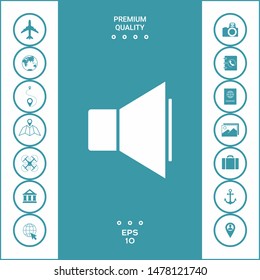 Volume icon symbol. Graphic elements for your design