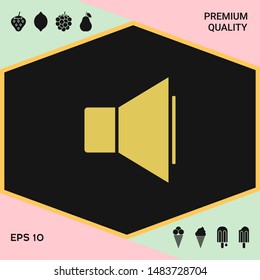 Volume icon symbol. Graphic elements for your design