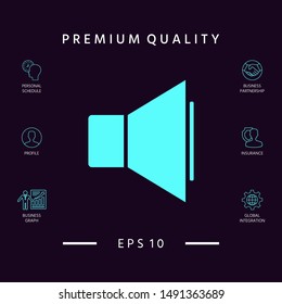 Volume icon symbol. Graphic elements for your design