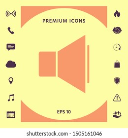 Volume icon symbol. Graphic elements for your design