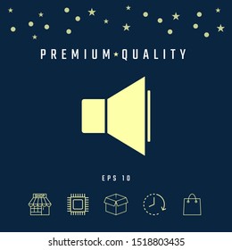 Volume icon symbol. Graphic elements for your design