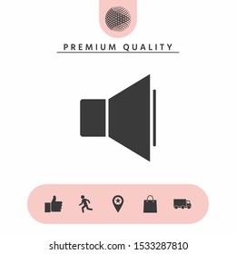 Volume icon symbol. Graphic elements for your design
