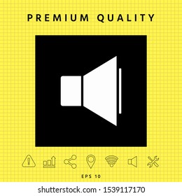 Volume icon symbol. Graphic elements for your design