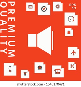 Volume icon symbol. Graphic elements for your design