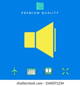 Volume icon symbol. Graphic elements for your design