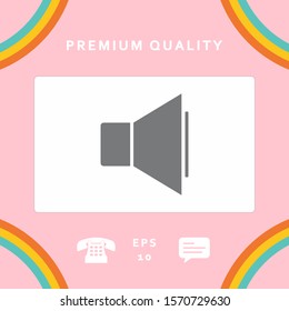 Volume icon symbol. Graphic elements for your design