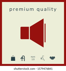 Volume icon symbol. Graphic elements for your design
