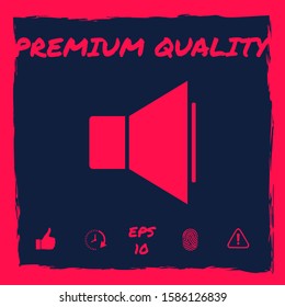 Volume icon symbol. Graphic elements for your design