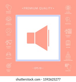 Volume icon symbol. Graphic elements for your design