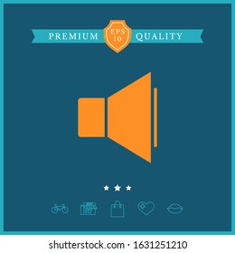 Volume icon symbol. Graphic elements for your design