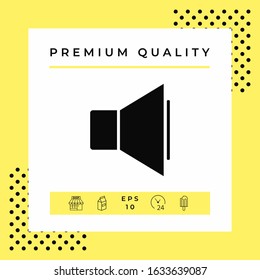 Volume icon symbol. Graphic elements for your design