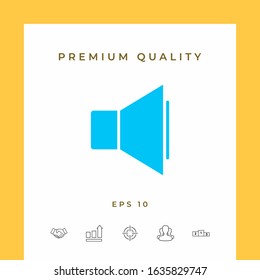 Volume icon symbol. Graphic elements for your design