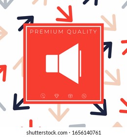 Volume icon symbol. Graphic elements for your design