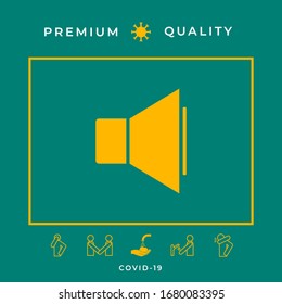 Volume icon symbol. Graphic elements for your design