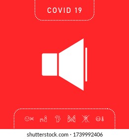 Volume icon symbol. Graphic elements for your design