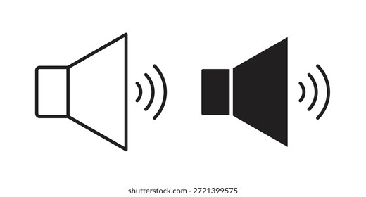 Icono de volumen para Plantilla. Conjunto de gráficos de Vector de iconos