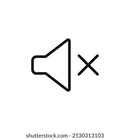 Volume icon Thin line art isolated
