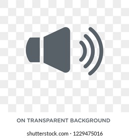 Volume icon. Trendy flat vector Volume icon on transparent background from business   collection. 