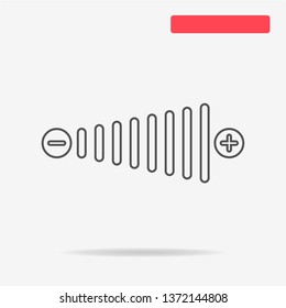 Volume icon. Vector concept illustration for design.