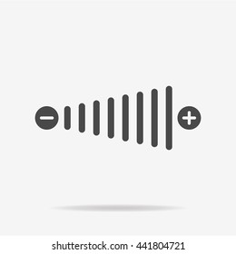 Volume icon. Vector concept illustration for design.
